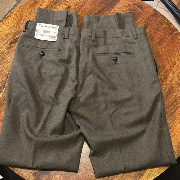NWT Men’s Paisley & Gray Slim Fit Dress Pants Dress